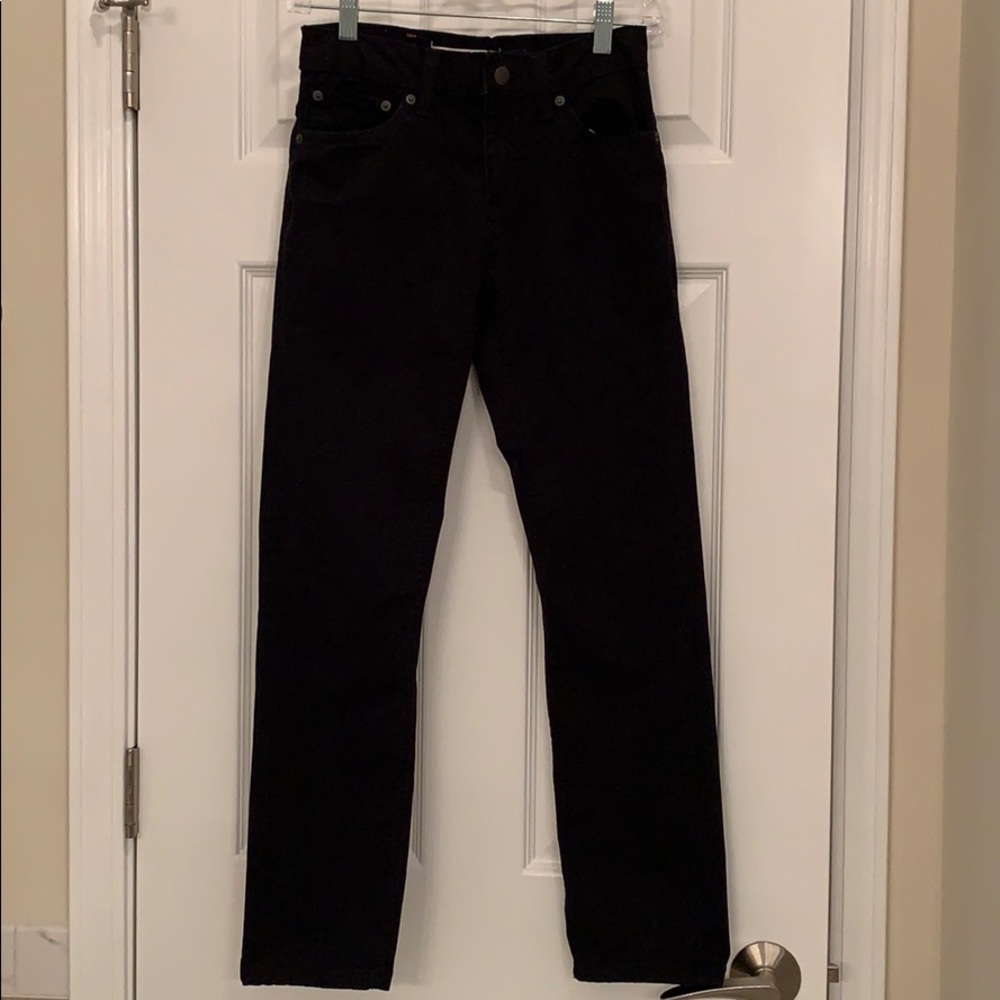 Levi’s boys 511 twill black pants, size 14 reg